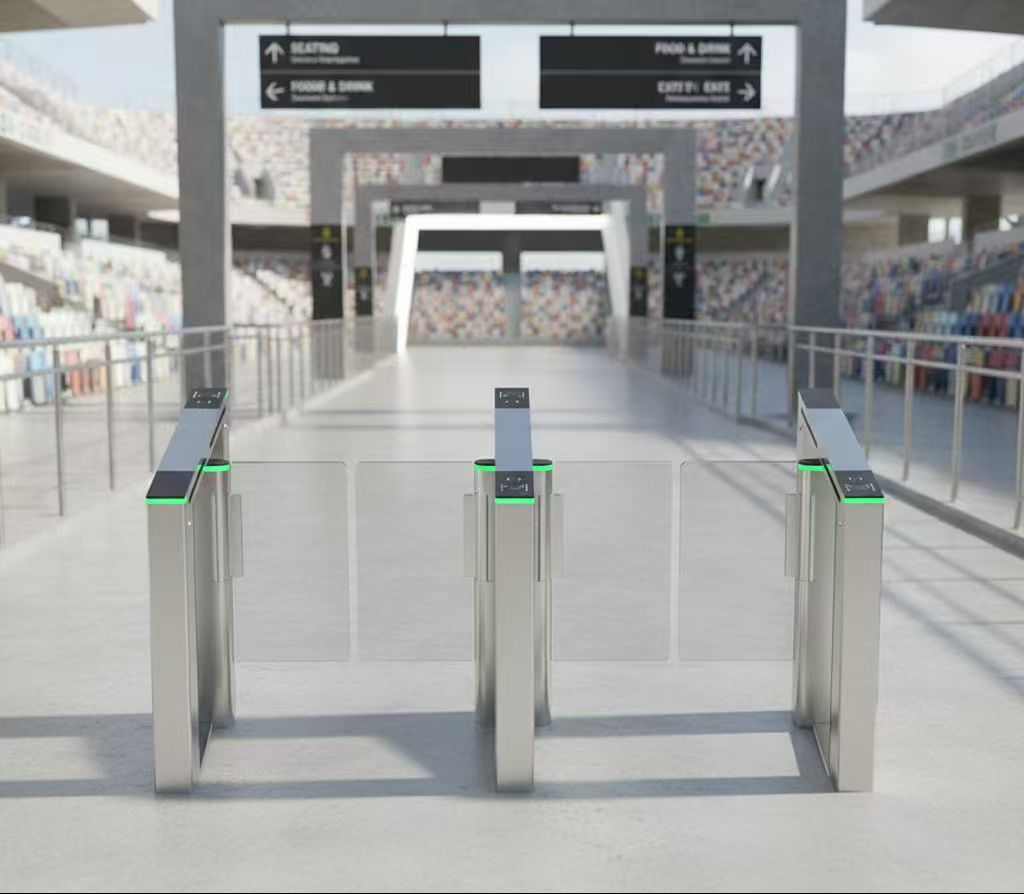 সুইং টার্নস্টাইল নির্ভরযোগ্য অ্যাক্সেস নিয়ন্ত্রণের জন্য মুখ এবং পাম শিরা স্বীকৃতি একত্রিত করে