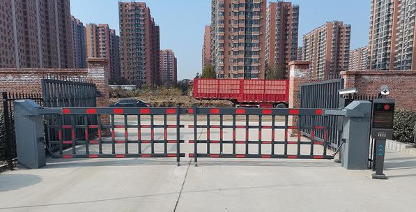 air-powered barrier gates